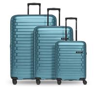 Pactastic Kollektion 04 Das Drei Set + 4 Rollen Kofferset 3-teilig Mit Dehnfalte für Herren - XL