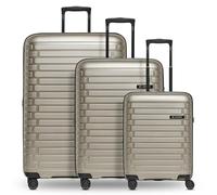 Pactastic Hartschalen Koffer-Set 3-teilig | hochwertiges Polypropylen Material | mit Dehnfalte erweiterbar um 5 cm | 4 Doppelrollen & TSA-Schloss für Damen & Herren (Collection 04)