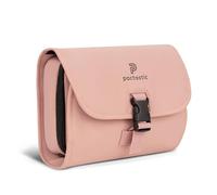 Pactastic Kosmetiktasche zum Aufhängen | 340 g leichter ausklappbarer Kulturbeutel / Rolle mit 4 Reißverschlussfächern aus wasserabweisendem Tech-Material | 24 x 6 x 21 cm für Pflegeprodukte