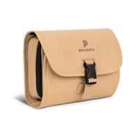 Pactastic Kosmetiktasche zum Aufhängen | 340 g leichter ausklappbarer Kulturbeutel / Rolle mit 4 Reißverschlussfächern aus wasserabweisendem Tech-Material | 24 x 6 x 21 cm für Pflegeprodukte