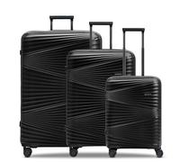 Pactastic Collection 02 THE THREE SET 4 Rollen Kofferset 3-teilig black metallic (TAS038131) schwarz