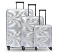 Pactastic Ultra leicht Hartschalen Koffer-Set 3-teilig | Robustes Polypropylen Material | 4 Doppelrollen & TSA-Schloss (Collection 02)