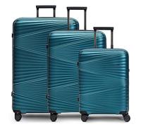 Pactastic Ultra leicht Hartschalen Koffer-Set 3-teilig | Robustes Polypropylen Material | 4 Doppelrollen & TSA-Schloss (Collection 02)