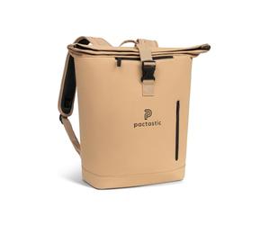 Pactastic XL breiter Rolltop Laptop-Rucksack | 750 Gramm leichter Daypack | aus Planen-Material 35 x 17 x 45 cm | verstellbare Schultergurte & gepolsterter Rücken