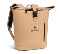 Pactastic XL breiter Rolltop Laptop-Rucksack | 750 Gramm leichter Daypack aus wasserabweisendem veganem Tech-Material 35 x 17 x 45 cm | verstellbare Schultergurte & gepolsterter Rücken