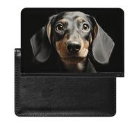 Pad-Dackel-Reisepasshülle, sichere Reisebrieftasche, PU-Leder, Kreditkarten, Reisepass, Organizer, Tasche für Damen und Herren, weiß, Einheitsgröße, modern, weiß, Einheitsgröße, Modern