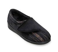 Padders Damen Lydia Hausschuh, Schwarz, 39 EU (6 UK)