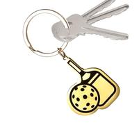 Paddle-Schlüsselanhänger - Pickleball-Schmuckstück aus Stahl, Fledermaus-Anhänger 5 cm, Hof-Schlüsselanhänger mit glänzendem Glanz | Tragbarer, sportlicher für Handtaschen, Satchel-Gepä