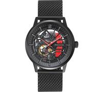 Paddock Armbanduhr Mailänder + Leder rot Einheitsgröße