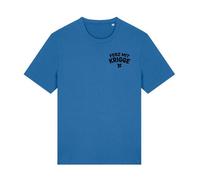 päfjes Ferz mit Krigge Hessisch Spruch - Fair Organic Cotton Unisex / Männer T-Shirt Blau (Mindful Blue) XL