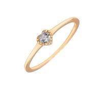 Pärchen Ringe 9K Gelbgold Au375 mit Herz Aquamarin, Herz Solitär Form Gr.65