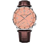 Pagani Design 1790 Herren Armbanduhr, 42mm Automatische Mechanische Uhren, 100M wasserdichte Luxus Armbanduhr für Männer,Leicht ablesbares großes Zifferblatt Leder Armband Uhr(Silberschale Rose Go)