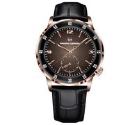 Pagani Design 1790 Neue Herren-Lederuhr mit rundem Zifferblatt, 42 mm, 100 m wasserdicht, automatisches Uhrwerk, Business-Edelstahl, Butterfly-Schnalle (goldgrau)