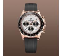 PAGANI DESIGN 2026 NEU 1664 Meteorit-Zifferblatt Herrenuhren Luxus Saphir Quarzuhr für Männer Sport Chronograph Herren Reloj Hombre Grau
