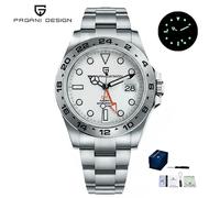 Pagani Design 2026 Neue Herren-Taucheruhr 42mm Saphir Automatische Mechanische GMT-Uhr 100m Wasserdicht PD1682 S B OR V2