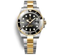 Pagani Design Herren-Automatikuhr Wasserfeste Analoguhr in Business-Qualität Japanisches Uhrwerk Drehbare Keramiklünette Saphirglas Edelstahl Luxusuhr.