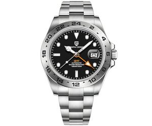 Pagani Design herrenuhr automatik GMT Business Sports Mechanisch Herrenuhren Wasserdicht 100M Analogue Edelstahl Armbanduhr für Männer