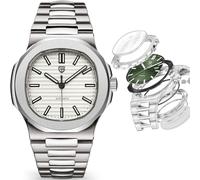 Pagani Design PD1728 Herren-Automatik-Armbanduhren, volles Edelstahl, wasserdicht 100 m, mechanisch