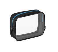 PAGNA Kulturtasche Go schwarz Zipper azurblau