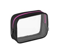 PAGNA Kulturtasche Go schwarz Zipper dunkelrosa