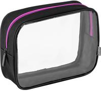 PAGNA Kulturtasche Go schwarz Zipper dunkelrosa