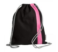 Pagna Schulsportbeutel Go! - 35 x 45 cm, schwarz/dunkelrosa