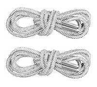 PAGOW 1 Paar Strass-Glitzer-Seil, Kristall-Bling, glänzende runde Schnürsenkel für Sneaker, Kordeln, Ersatz für Sweatpants, Shorts, Kristall-Hoodies (weiß), Weiss/opulenter Garten
