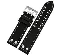 PAGUON Lederarmband Armband Handgelenk 20mm 22mm Band für Hamilton Aviation H77755533 H77616533 Echtes Leder Herrenuhrenarmband