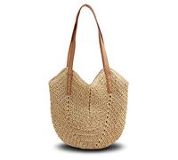 Pahajim Stroh Handtasche Damen Sommer Taschen Umhängetasche Damen Strandtasche Boho Stil Shopper Damen Groß für Strand, Reisen, Urlaub, Shopping