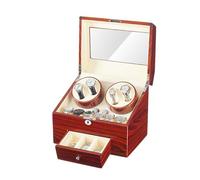 PAHION Automatischer Uhrenbeweger Aufbewahrungsbox Für 4+9 Uhren Uhrenetui Aus Weichem Leder Mit Hochelastischem Schaumstoffkissen Und Leisem Motor 5 Rotationsmodi Inklusive Netzteil