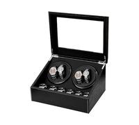 PAHION Automatischer Uhrenbeweger Für 4+6 Uhren Uhrenaufbewahrungsbox Mit Weichen, Flexiblen Uhrenkissen Und Leisem Motor Inklusive Netzteil