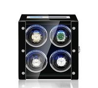 PAHION Automatischer Uhrenbeweger Luxuriöse Uhrenaufbewahrungsbox Mit LCD-Bildschirm Und Fernbedienung 5 Rotationsmodi Entriegelungsknopf LED-Beleuchtung Und Geräuschloser Motor