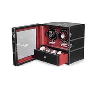 PAHION Automatischer Uhrenbeweger Uhrenaufbewahrungsbox Mit Lederaußenseite, Weichen, Flexiblen Uhrenkissen Und Leisem Japanischem Motor Für Herren- Und Damenuhren