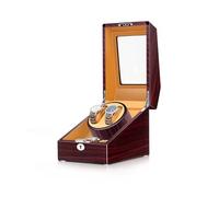 PAHION Uhrendreher Uhrenbox Uhrenbeweger Für 2 Automatikuhren +3 Gitter Lederoberfläche 5 Rotationsmodi Uhrenaufbewahrungsgehäuse Mit Leisem Motor