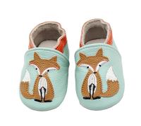 PAIDAXING Krabbelschuhe Baby Lauflernschuhe Mädchen Jungen Hausschuhe Krabbelschuhe Babyschuhe Weicher Leder mit Wildledersohlen Lederschuhe Kleinkind 0-21 Monate