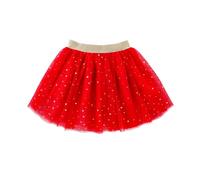 PAIDAXING Mädchen Tüllrock,Langarm Rundhals Minirock Kinder Tanzkleid Festkleider Partykleid 2-8 Jahre Alt Bunt Tanzbekleidung