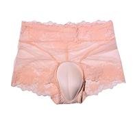 PAIDAXING Spitzen Durchsichtig Boxershorts Herren Seidenunterwäsche Atmungsaktive Trunks Sexy Transparent Briefs Unterhosen Slips Netz String Tanga Dessous Reizwäsche Gay Underwear