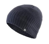PAIHUIART Strickmütze Beanie Mütze Thermo Herren Damen Hut Herren Mützen Gestrickte Wollmützen Herren Winter Stricken Dicke Beanie Mütze Doppellagig Einfarbig Warm Mütze Mütze Blau