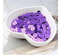 Pailletten, 720 Stück/Packung 6 mm flache, runde Pailletten, lose, Nähen(Dark Purple)