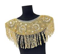 Pailletten Aufnäher, elegante, mit Pailletten, Spitze bestickte, juwelenbesetzte Verzierungen, Dekoration, zum Aufnähen von Kleidern, bestickte Besatzaufnäher