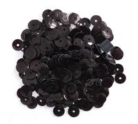 Pailletten cup 6 mm Mittelloch Röhrchen 9 g Farbe 1000 schwarz