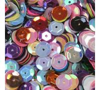 Pailletten-Mix aus 21Farben 6mm - 1400Stück. Styropor