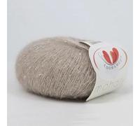 Pailletten-Mohair-Garn, 50 g, weiches, dünnes Wollgarn zum Handstricken, Seidengarn, modische Spandex-Garne