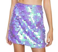 Pailletten Rock Damen Rock Lang Wickelrock Sexy Maxirock Glitzer Meerjungfrau Rock Bauchtanz Rock Party Bauchtanz Gürtel Sexy FaschingsRocke Karneval Meerjungfrau Rock Karneval