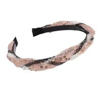 Pailletten-Spitzen-Haarreif für Damen, koreanische Strasssteine, Stirnband, rutschfest, süßes Haarband, Freizeitkleidung, Netz-Kopfbedeckung, Damen-Haarreifen