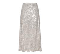 Paillettenrock LASCANA, Damen, Gr. 36, blau (champagner), Stoff, Obermaterial: 95% Polyester, 5% Elasthan. Futter: 100% Polyester, festlich, figurumspielend ca. Mitte Wade, Röcke (50597665-36) champag