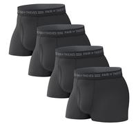 Pair of Thieves Every Day Kit Unterhosen aus weicher Baumwolle für Herren, 4er-Pack, Schwarz/Grau, Größe L, schwarz/grau, Large