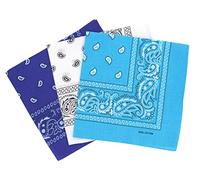 Paisley Bandanas Headband Pack Of 3 Cotton Paisley Print Scarf, Fashion Hair Accessory