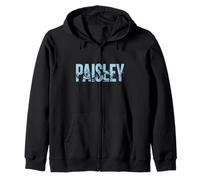 Paisley Sea Waves - Personalisierter Name Ocean Beach Art Kapuzenjacke