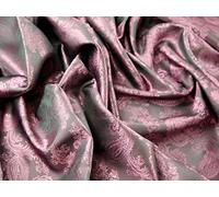Paisley Weave Jacquard Stoff 28 Soft Pflaume - Meterware